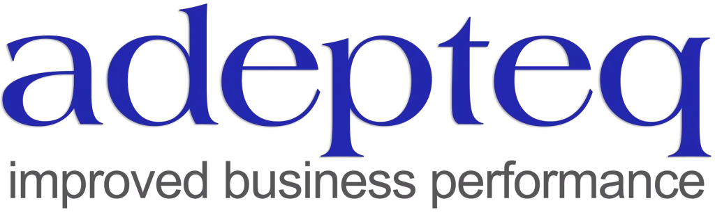 Adepteq - Improved Business Performance Logo. About Us. Contact Adepteq.