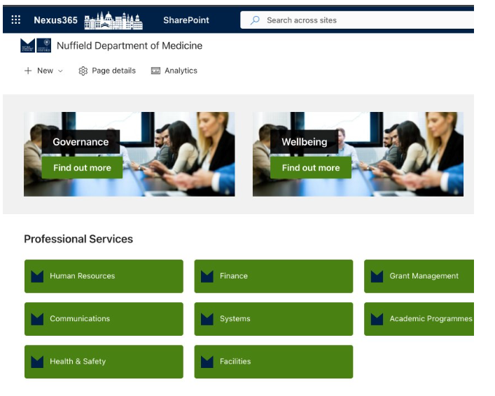 example of a modern intranet