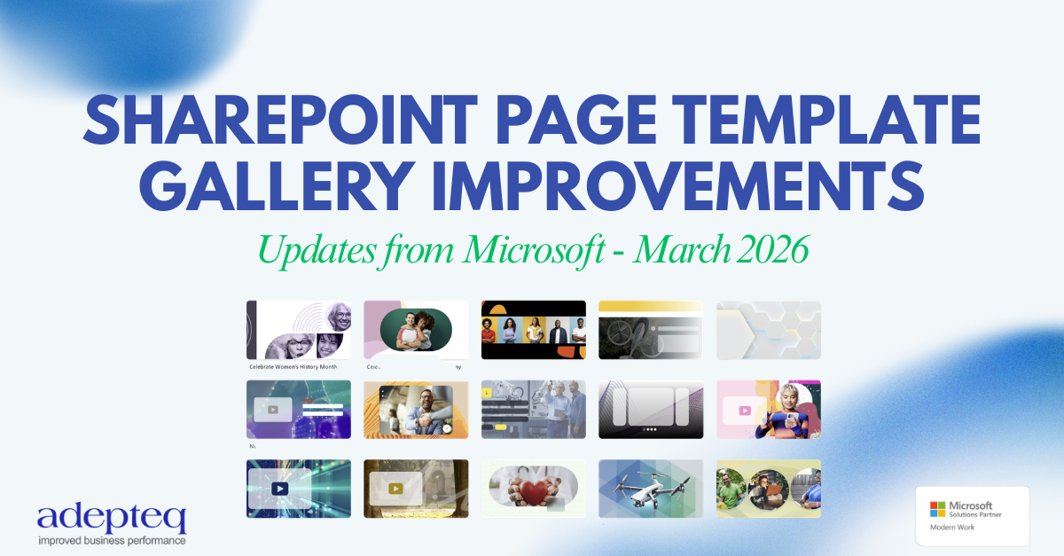 SharePoint Intranet Templates and Gallery Updates March 2026